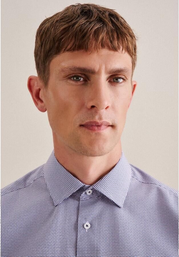 Seidensticker Businessoverhemd Regular lange mouwen kentkraag print - Foto 3