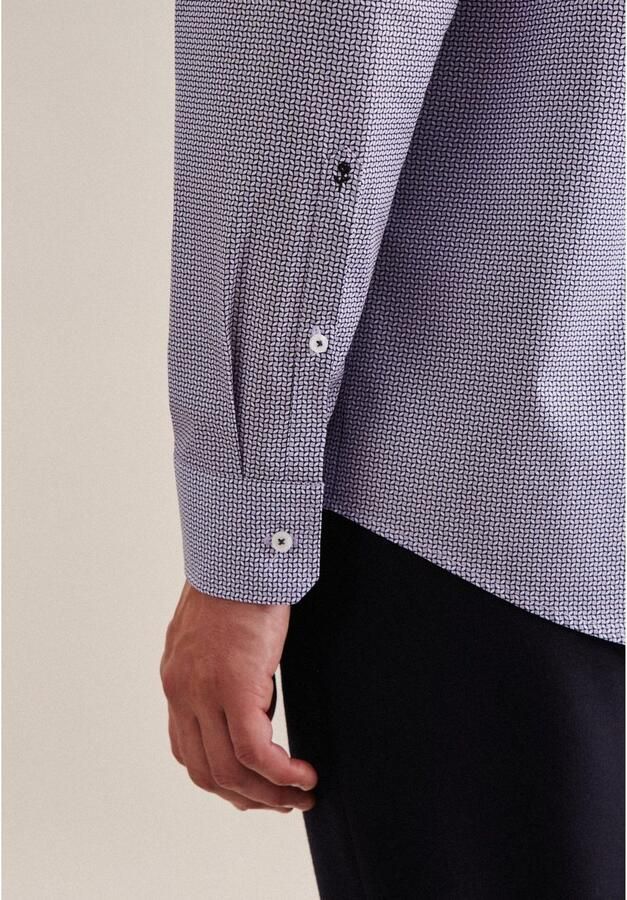 Seidensticker Businessoverhemd Regular lange mouwen kentkraag print - Foto 4