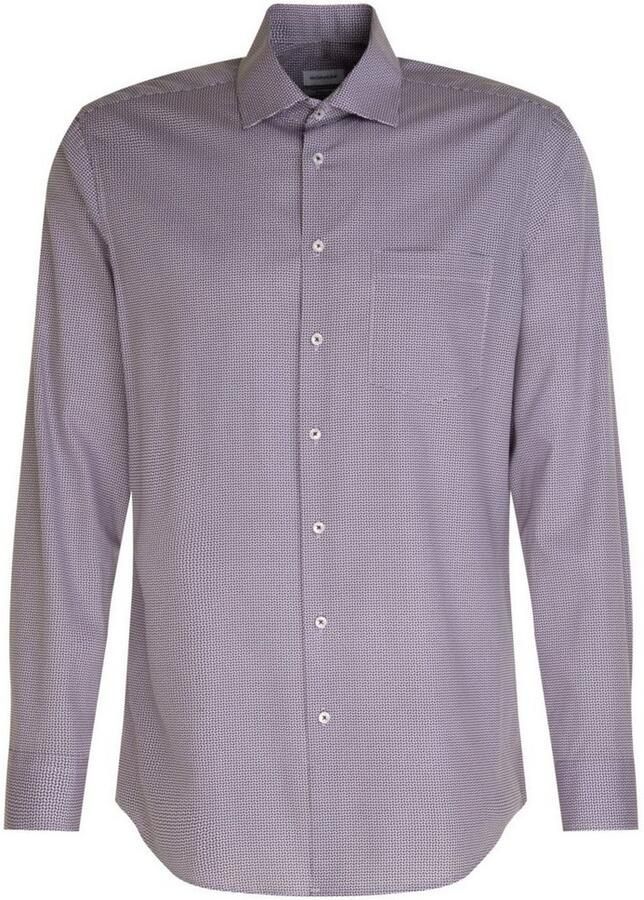 Seidensticker Businessoverhemd Regular lange mouwen kentkraag print