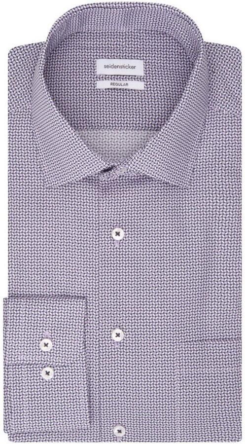 Seidensticker Businessoverhemd Regular lange mouwen kentkraag print - Foto 7