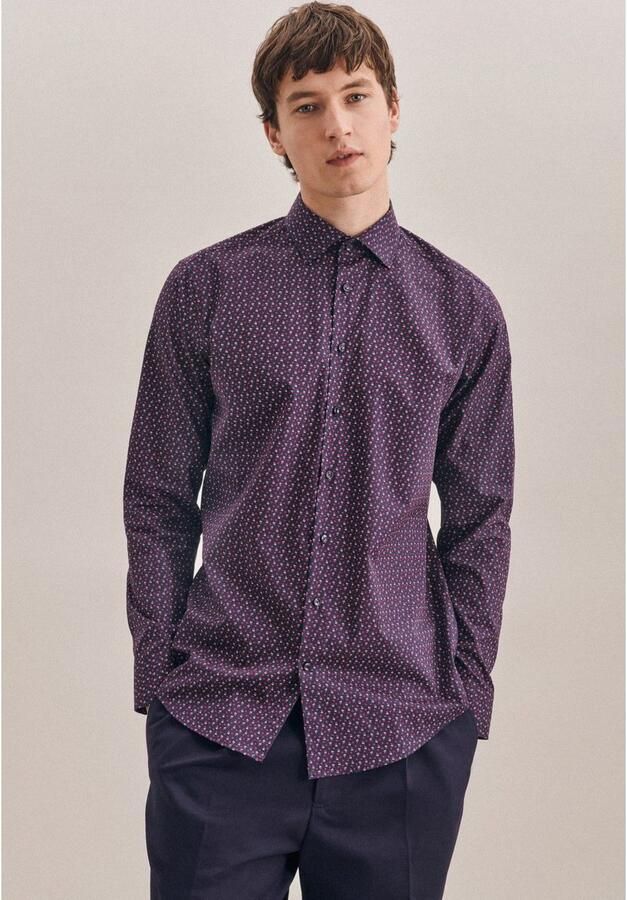Seidensticker Businessoverhemd Regular lange mouwen kentkraag print - Foto 7