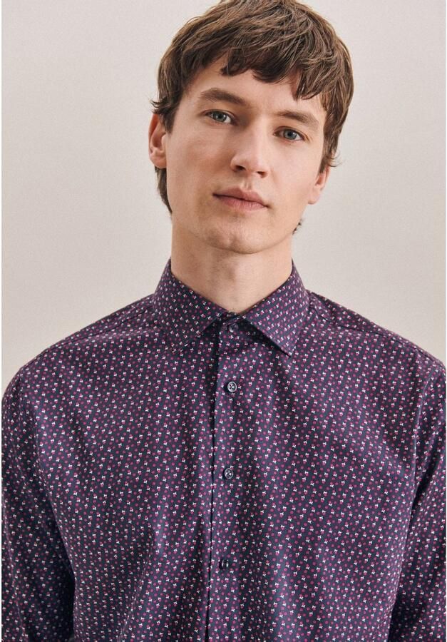 Seidensticker Businessoverhemd Regular lange mouwen kentkraag print - Foto 2