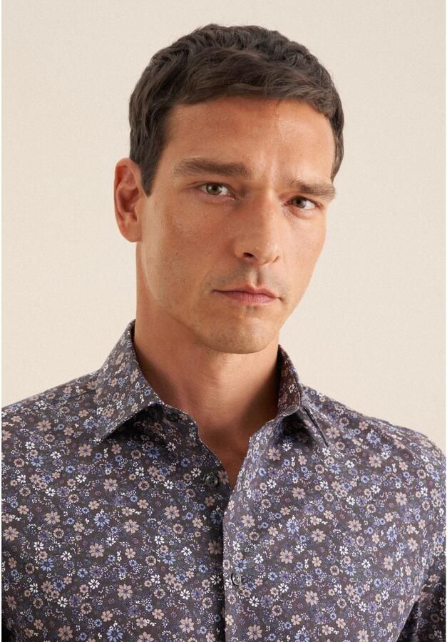 Seidensticker Businessoverhemd Shaped 1 1 Kentkraag bloemen - Foto 3