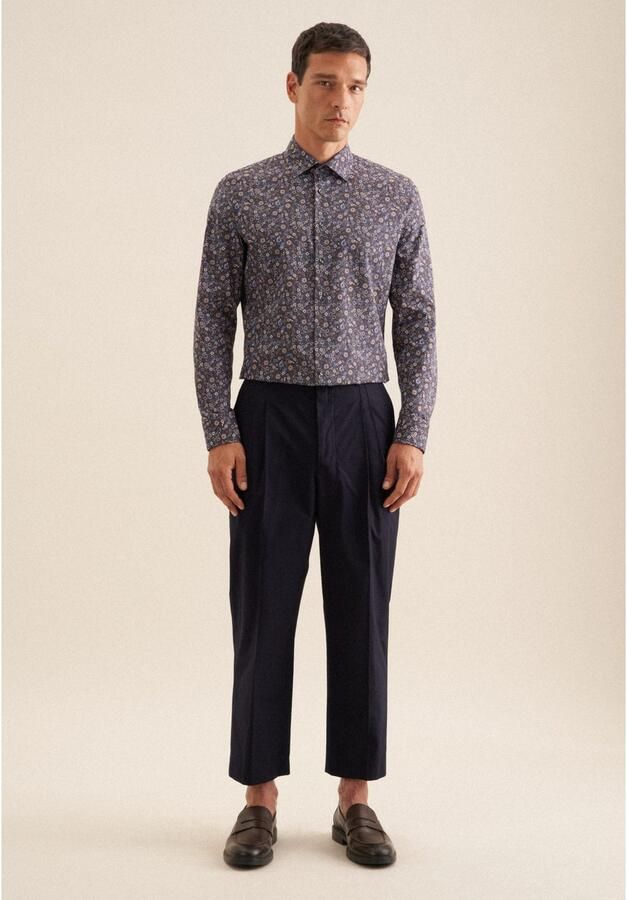 Seidensticker Businessoverhemd Shaped 1 1 Kentkraag bloemen - Foto 6