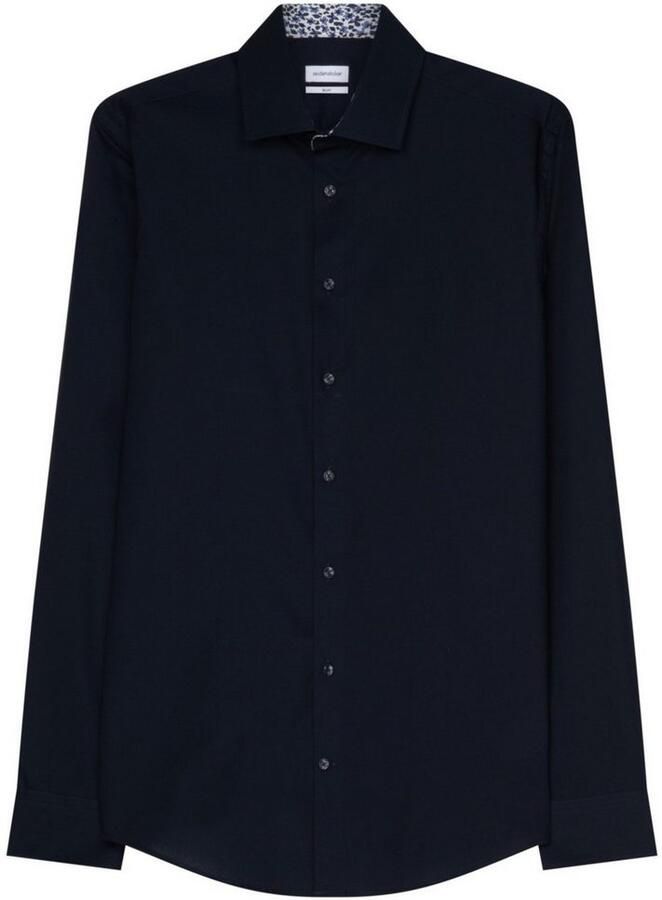 Seidensticker Businessoverhemd Slim extra lange mouwen kentkraag uni