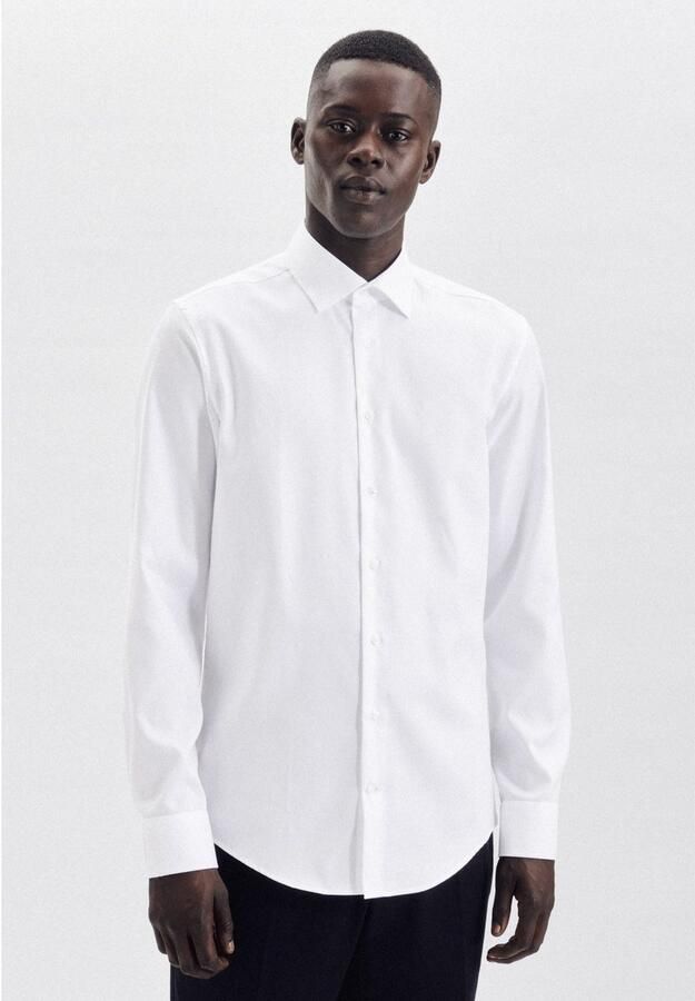 Seidensticker Businessoverhemd Slim extra lange mouwen kentkraag uni - Foto 4