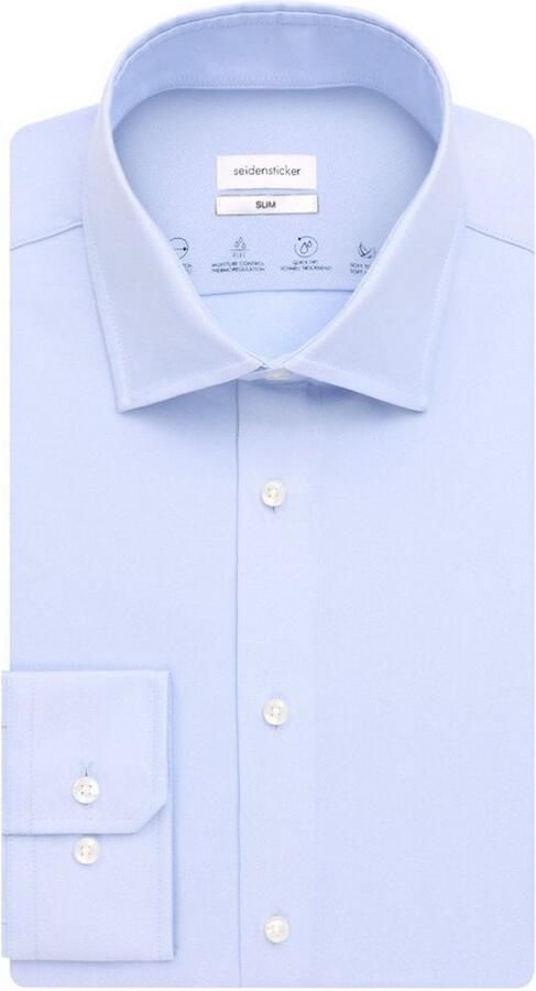 Seidensticker Slim fit zakelijk overhemd van fijn twill - Foto 6