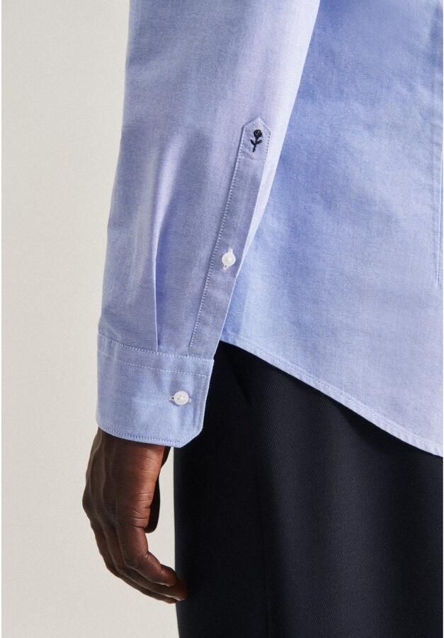 Seidensticker Businessoverhemd Slim lange mouwen button-downkraag uni - Foto 2