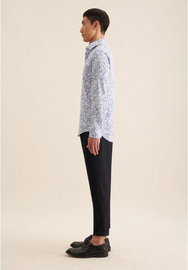 Seidensticker Businessoverhemd Slim lange mouwen kentkraag bloemmotief - Foto 7