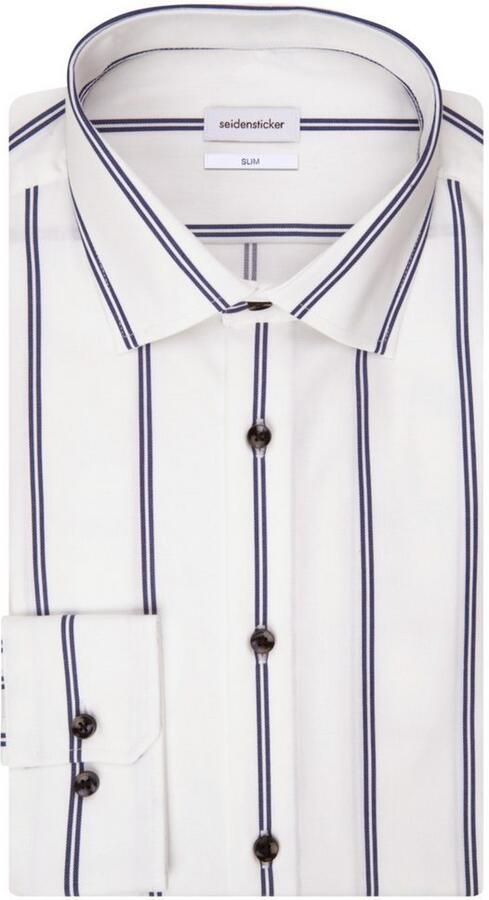 Seidensticker Businessoverhemd Slim lange mouwen kentkraag strepen - Foto 7