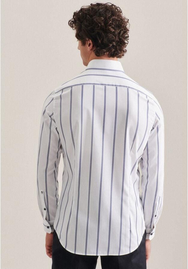Seidensticker Businessoverhemd Slim lange mouwen kentkraag strepen - Foto 3