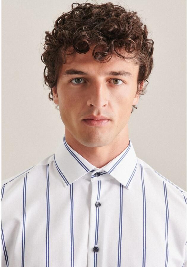 Seidensticker Businessoverhemd Slim lange mouwen kentkraag strepen - Foto 2