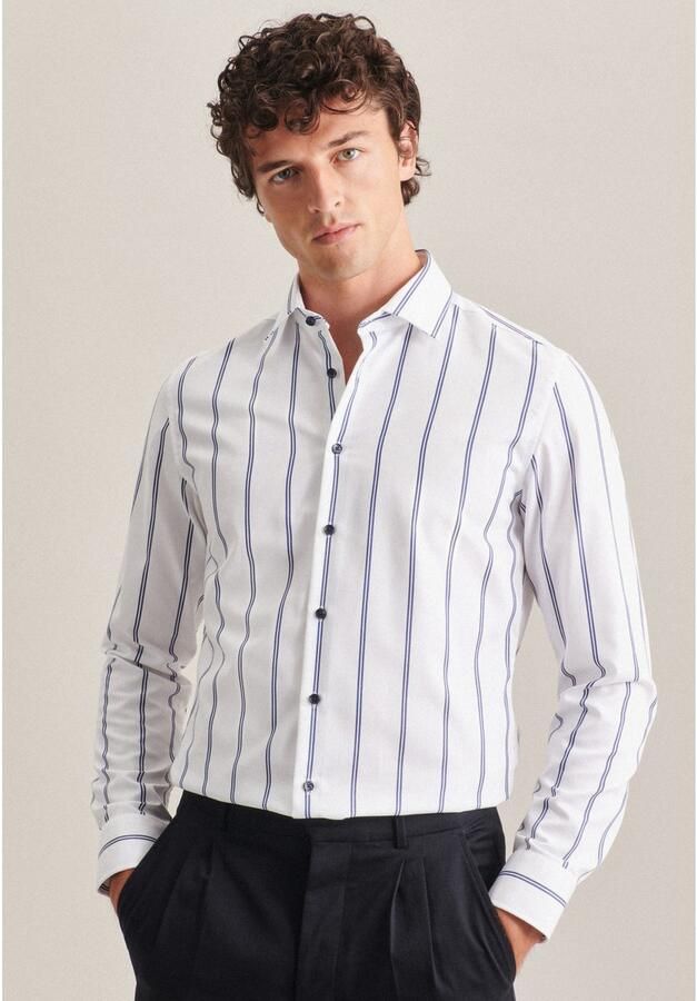 Seidensticker Businessoverhemd Slim lange mouwen kentkraag strepen - Foto 5