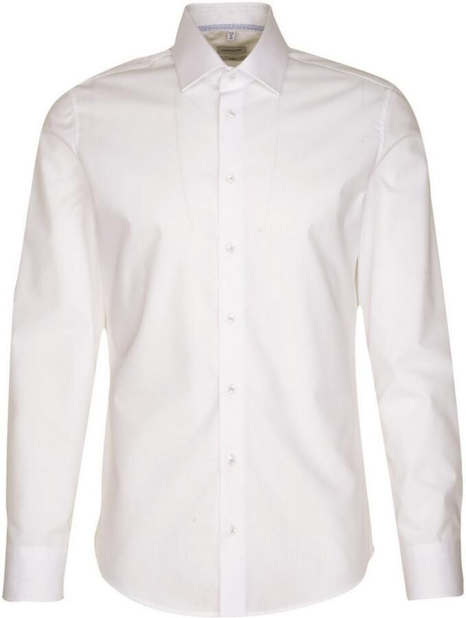 Seidensticker Businessoverhemd Slim lange mouwen kentkraag uni