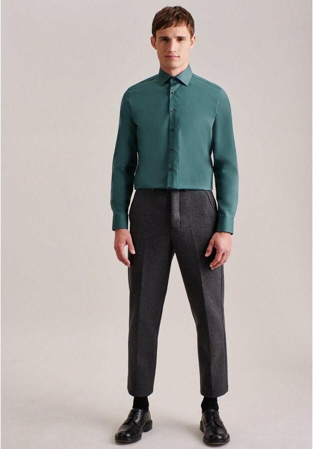 Seidensticker Businessoverhemd Slim lange mouwen kentkraag uni - Foto 4