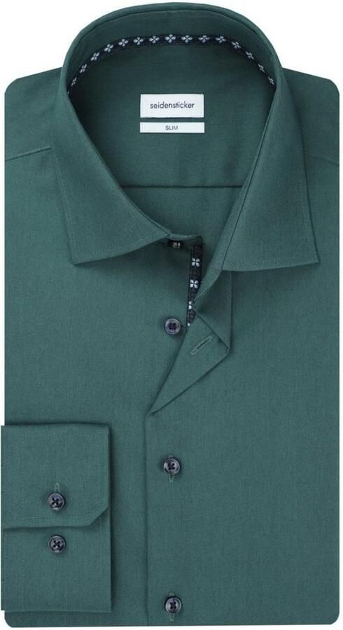 Seidensticker Businessoverhemd Slim lange mouwen kentkraag uni - Foto 6
