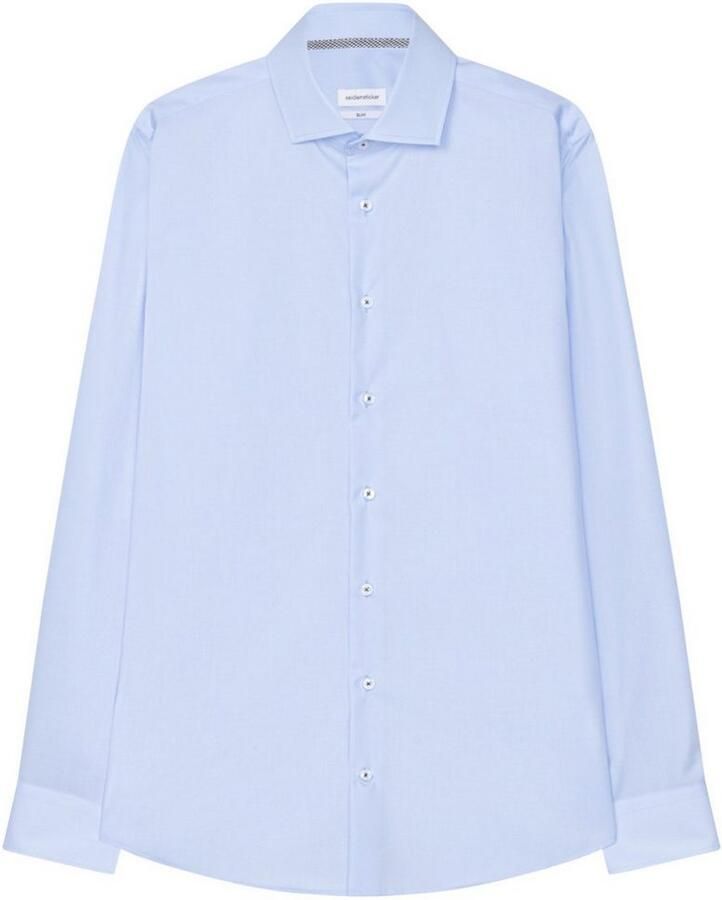 Seidensticker Businessoverhemd Slim lange mouwen kentkraag uni