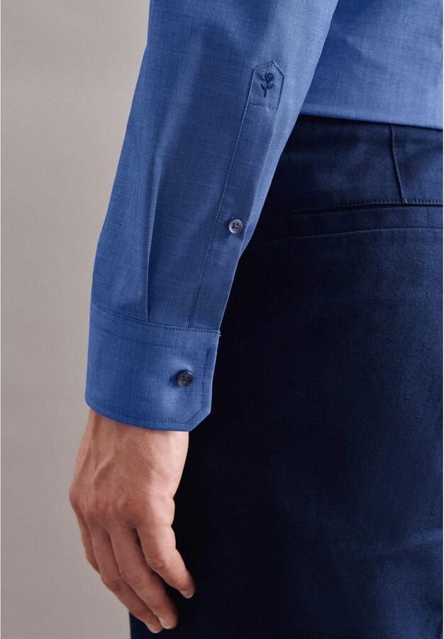 Seidensticker Businessoverhemd Slim lange mouwen kentkraag uni - Foto 4