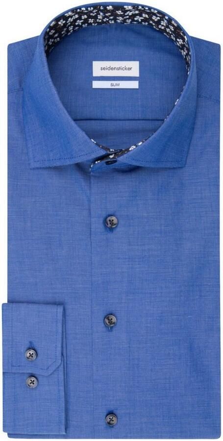 Seidensticker Businessoverhemd Slim lange mouwen kentkraag uni - Foto 6