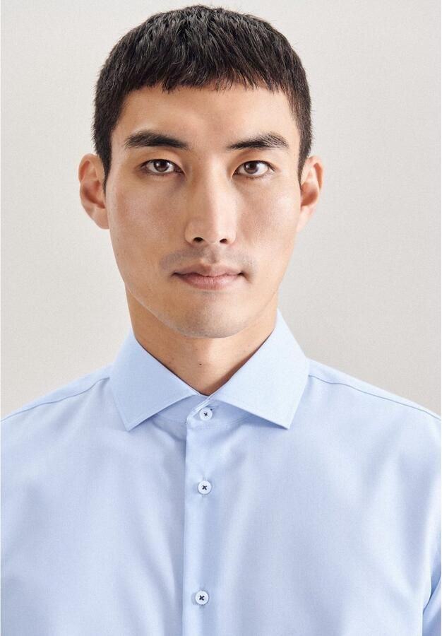 Seidensticker Businessoverhemd Slim lange mouwen kentkraag uni - Foto 4