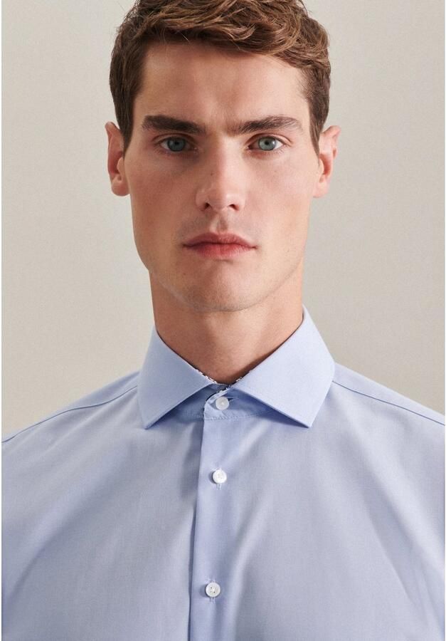 Seidensticker Businessoverhemd Slim lange mouwen kentkraag uni - Foto 5