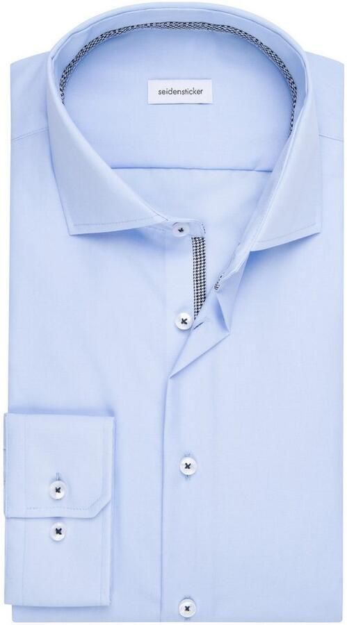 Seidensticker Businessoverhemd Slim lange mouwen kentkraag uni - Foto 7