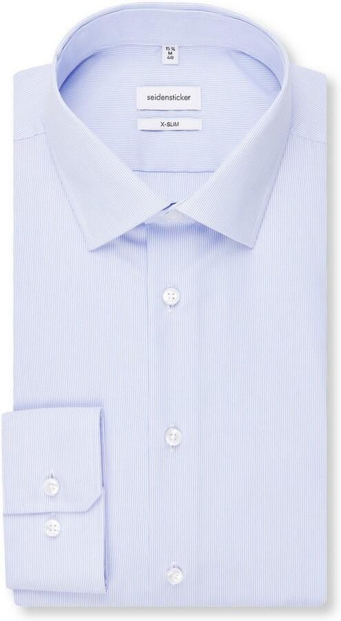 Seidensticker slim fit overhemd lichtblauw