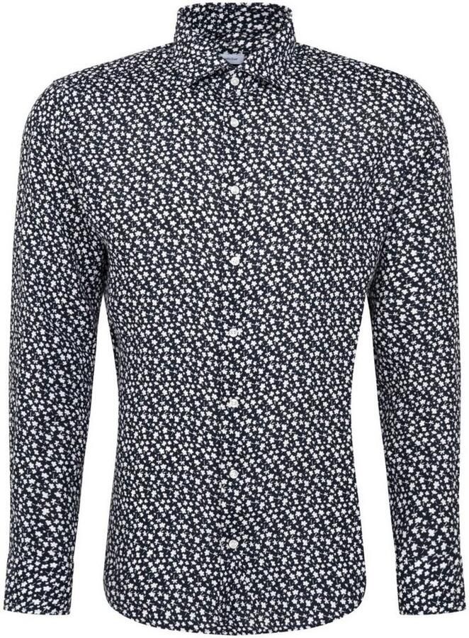 Seidensticker Businessoverhemd X-Slim lange mouwen kentkraag print