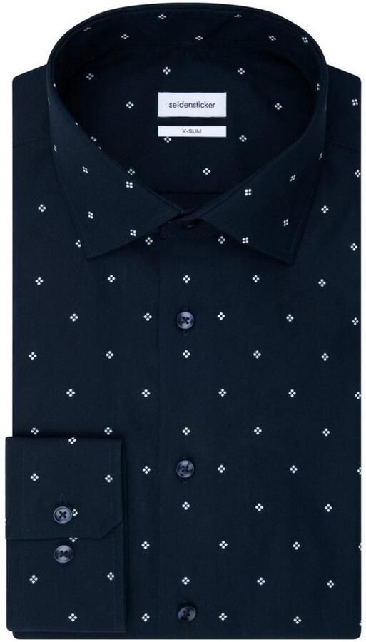 Seidensticker Businessoverhemd X-Slim lange mouwen kentkraag print - Foto 7