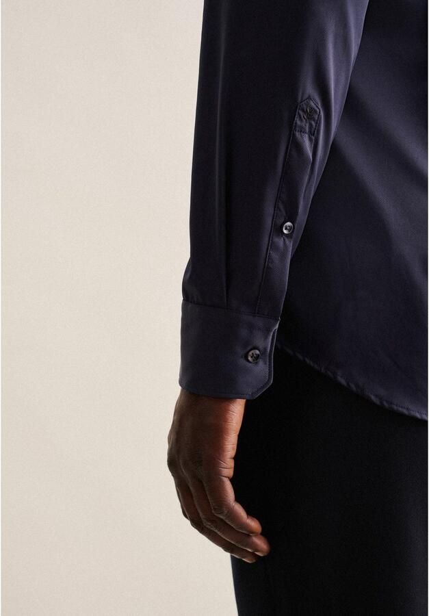 Seidensticker Super SF Super slim fit zakelijk overhemd met kentkraag - Foto 3