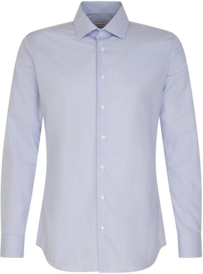 Seidensticker Businessoverhemd X-Slim lange mouwen kentkraag ruit