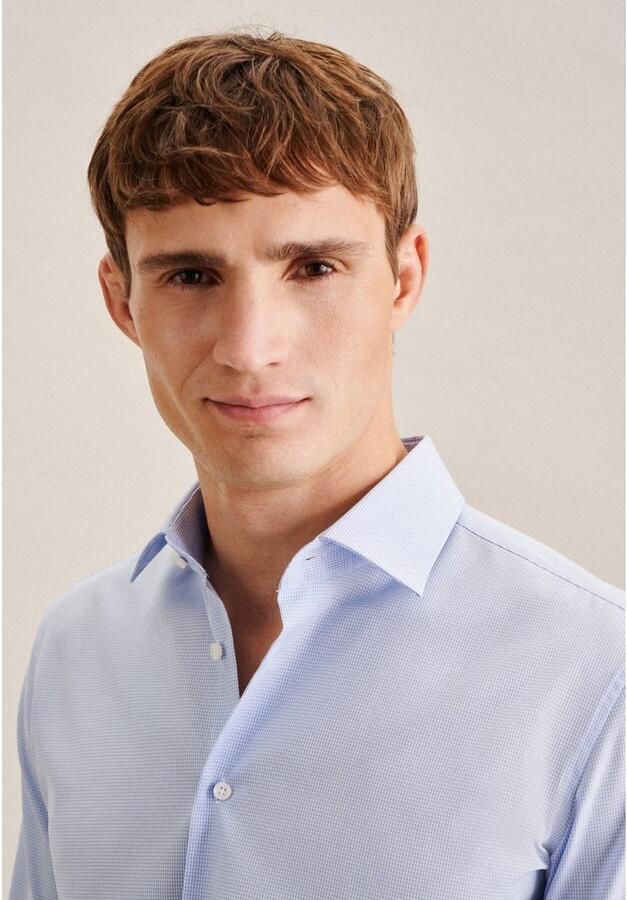 Seidensticker Businessoverhemd X-Slim lange mouwen kentkraag ruit - Foto 4