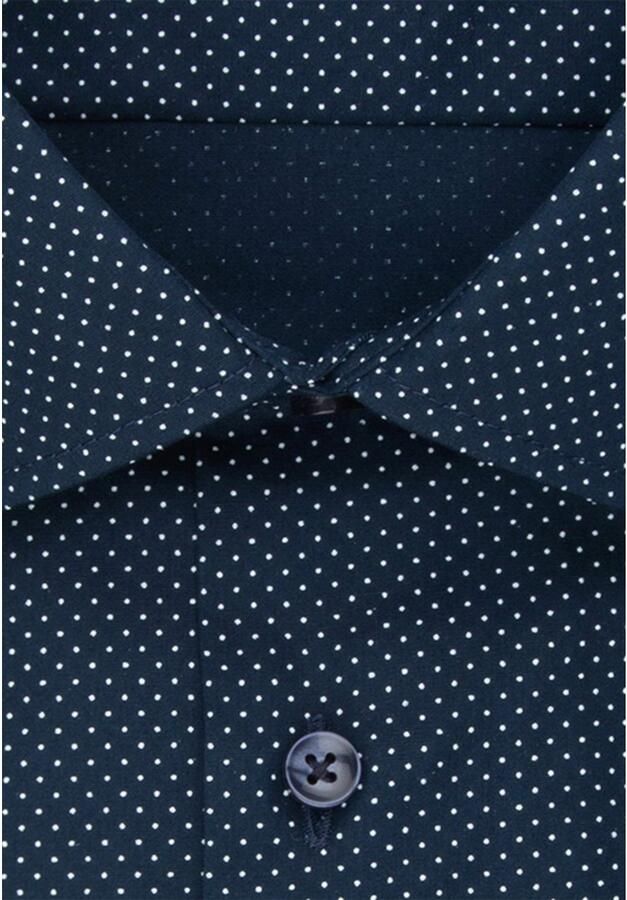 Seidensticker Super SF Slim fit zakelijk overhemd met all-over motief - Foto 3