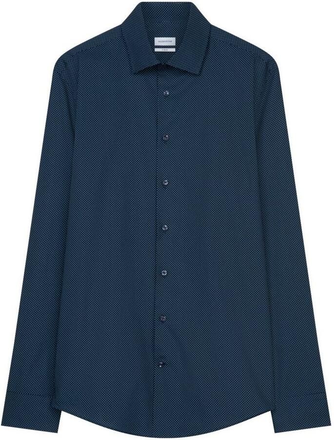 Seidensticker Super SF Slim fit zakelijk overhemd met all-over motief