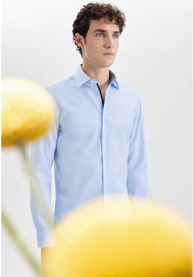 Seidensticker Businessoverhemd X-Slim lange mouwen kentkraag uni - Foto 2