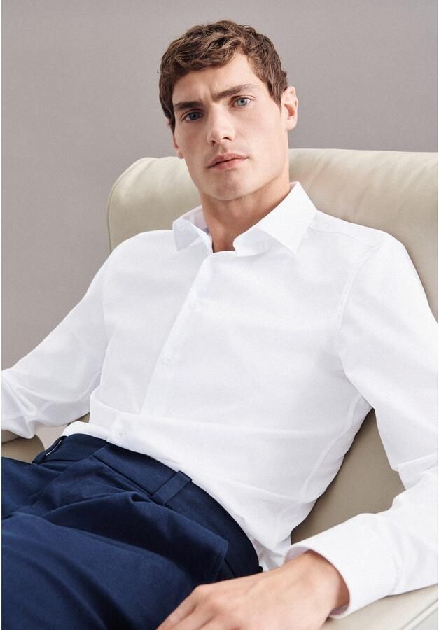 Seidensticker Businessoverhemd X-Slim lange mouwen kentkraag uni - Foto 2