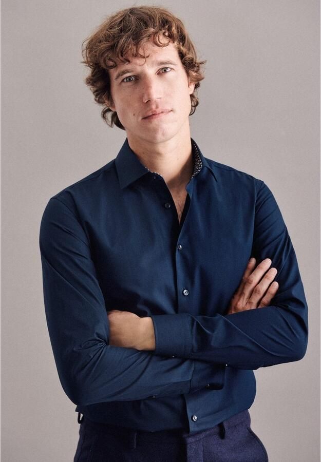 Seidensticker Businessoverhemd X-Slim lange mouwen kentkraag uni - Foto 5