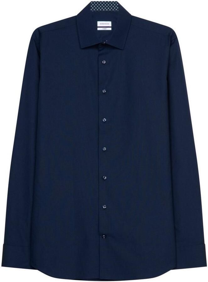 Seidensticker Businessoverhemd X-Slim lange mouwen kentkraag uni