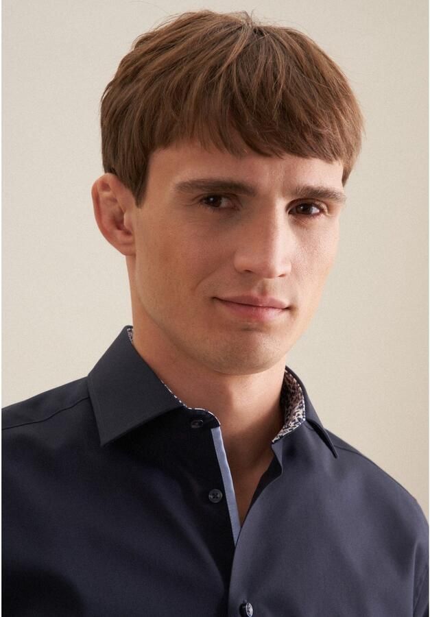 SEIDENSTICKER REGULAR FIT Regular fit zakelijk overhemd van popeline - Foto 2