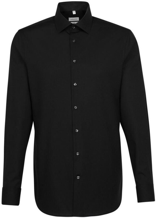 Seidensticker Business Shirt X-Slim Zwart Heren