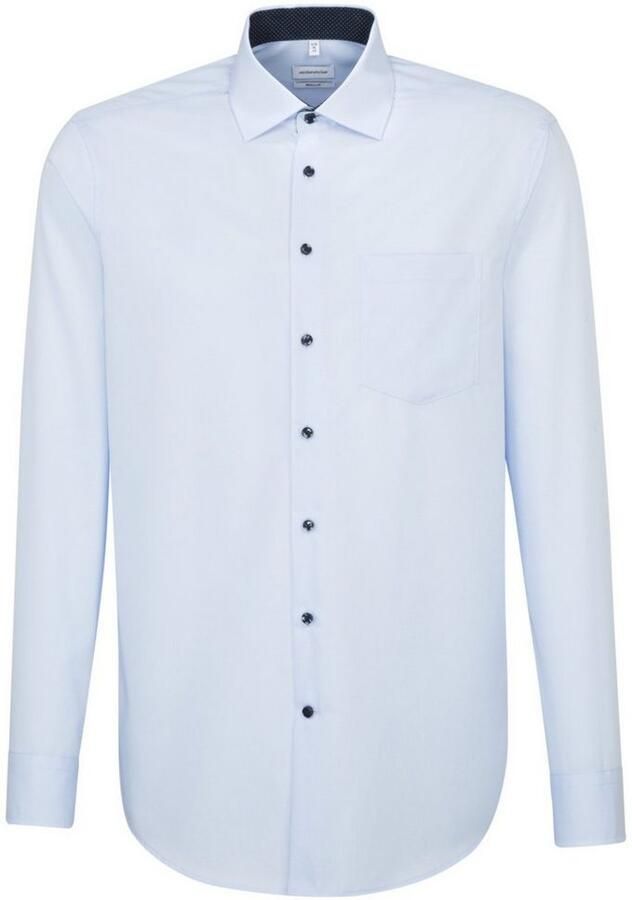 Seidensticker Businessoverhemd Zwarte roos Regular 1 1 extra lange Kent kraag effen - Foto 2