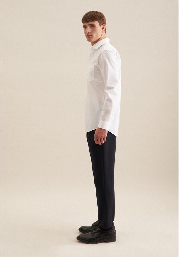 Seidensticker Businessoverhemd Zwarte roos Regular 1 1 extra lange Kent kraag effen - Foto 9