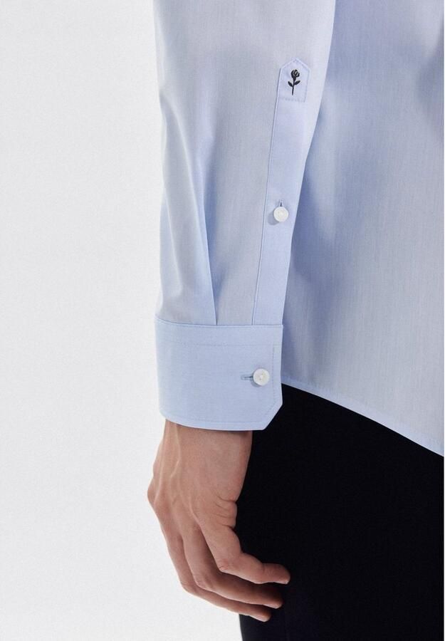 Seidensticker Businessoverhemd Zwarte roos Regular 1 1 Kent kraag effen - Foto 2