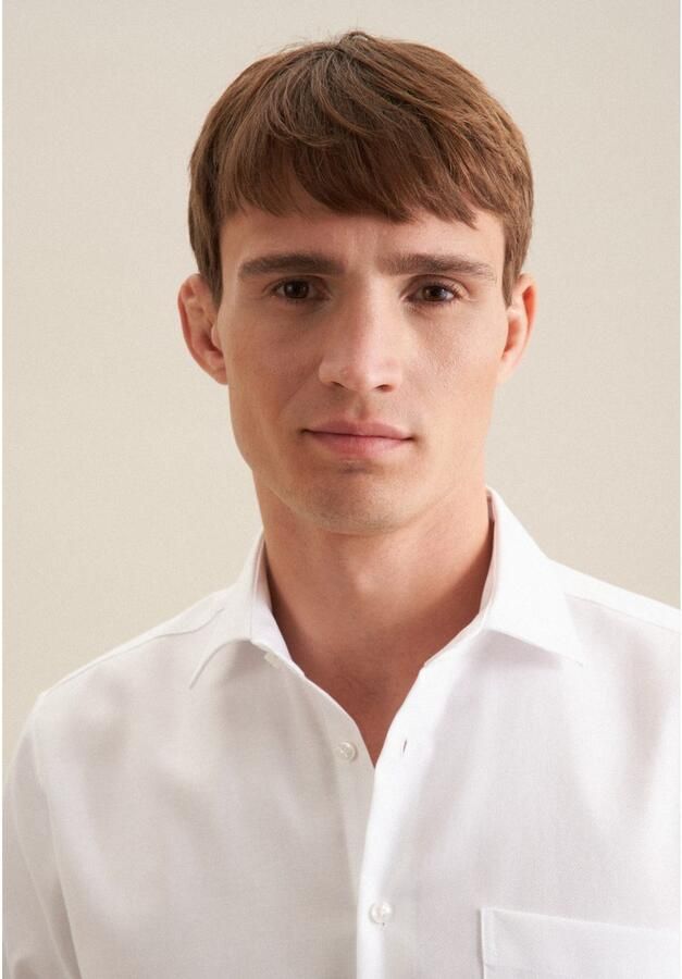 Seidensticker Businessoverhemd Zwarte roos Regular 1 1 Kent kraag effen - Foto 3