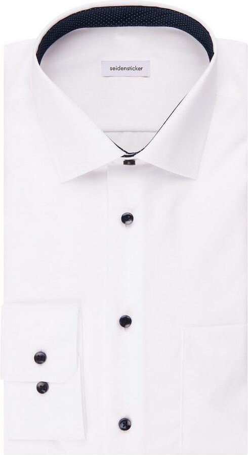 Seidensticker Businessoverhemd Zwarte roos Regular 1 1 Kent kraag effen - Foto 12
