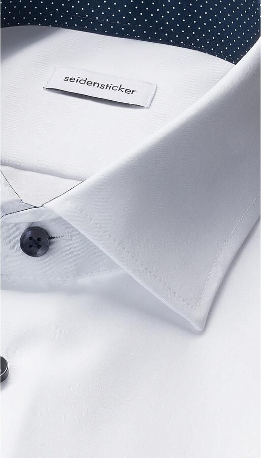 Seidensticker Businessoverhemd Zwarte roos Regular 1 1 Kent kraag effen - Foto 11