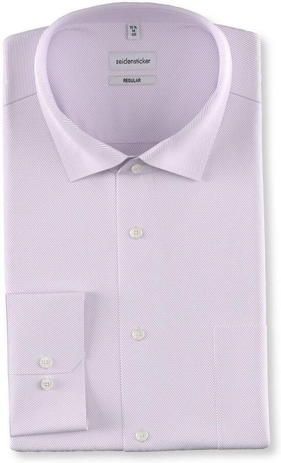 Seidensticker Businessoverhemd Zwarte roos Regular 1 1 Kent kraag effen - Foto 6