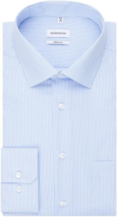 Seidensticker Businessoverhemd Zwarte roos Regular 1 1 Kent kraag gestreept - Foto 15