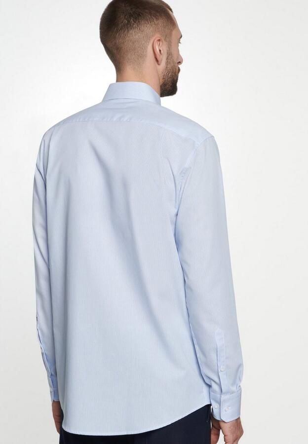 Seidensticker Businessoverhemd Zwarte roos Regular 1 1 Kent kraag gestreept - Foto 12