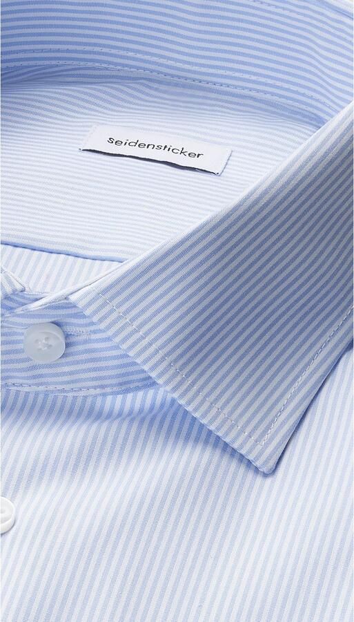 Seidensticker Businessoverhemd Zwarte roos Regular 1 1 Kent kraag gestreept - Foto 14